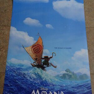 Moana - Movie Poster - A Walt Disney Picture with Maui (Dwayne Johnson)- Advance